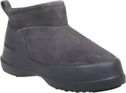 moon boot Enkellaars van suède met nepbont Brown Dames