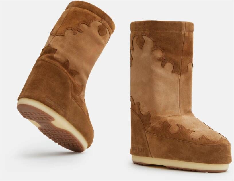 moon boot Suede Lage Vilt Laars Brown Dames