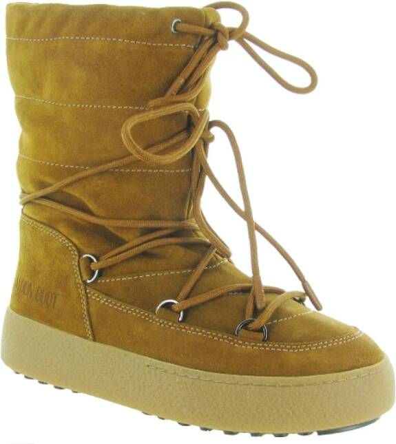 moon boot Suede Low Icon Rubber Schoenen Brown Heren