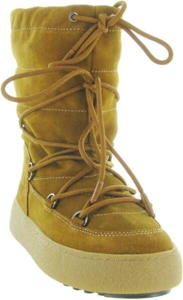 moon boot Suede Low Icon Rubber Schoenen Brown Heren