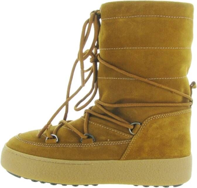 moon boot Suede Low Icon Rubber Schoenen Brown Heren