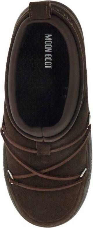 moon boot Suède Slip-On Sneaker Brown Heren