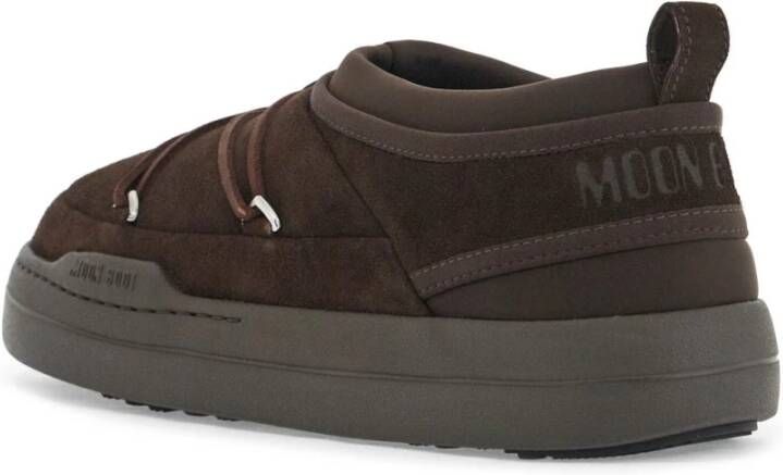 moon boot Suède Slip-On Sneaker Brown Heren