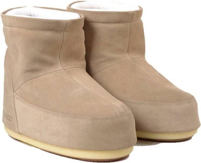 moon boot Suède Sneeuwlaarzen Zand Logo Beige Dames