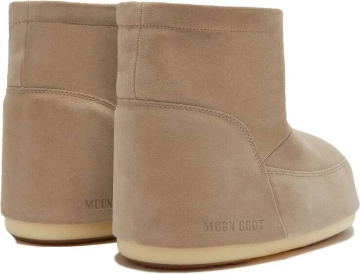 moon boot Suède Sneeuwlaarzen Zand Logo Beige Dames