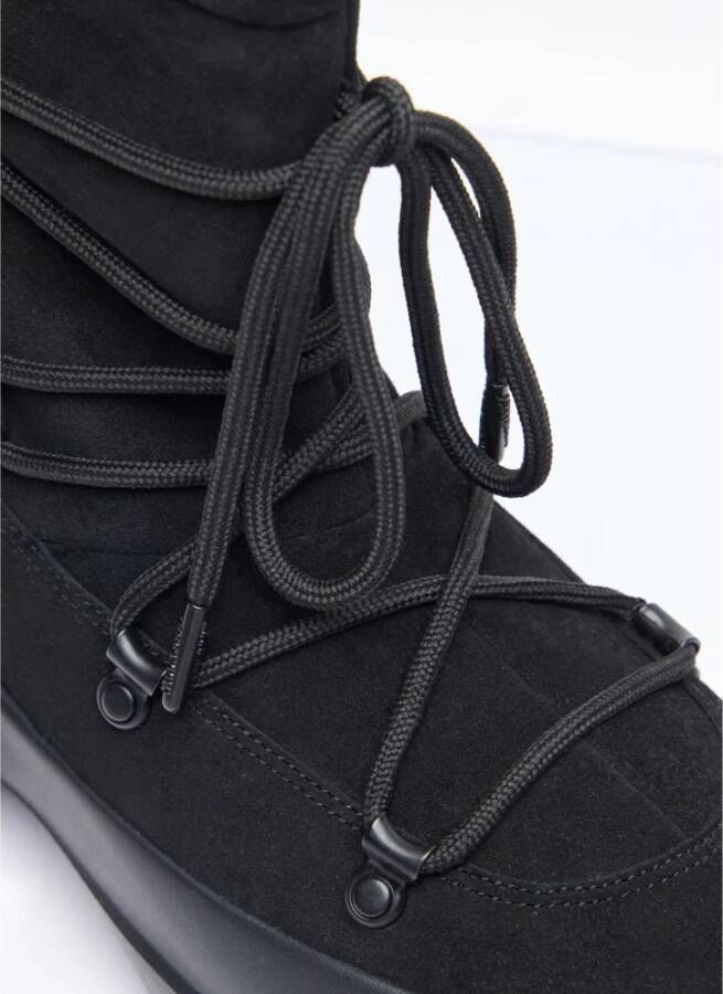 moon boot Suède Veterschoenen Black Dames