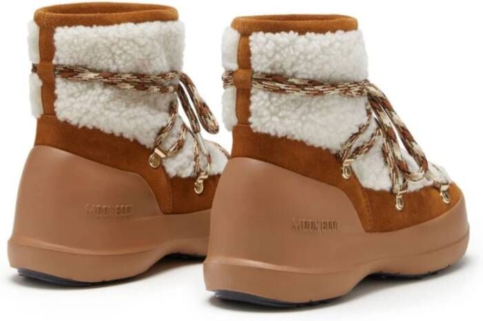 moon boot Suède Winterlaarzen met Shearling Trim Multicolor Dames