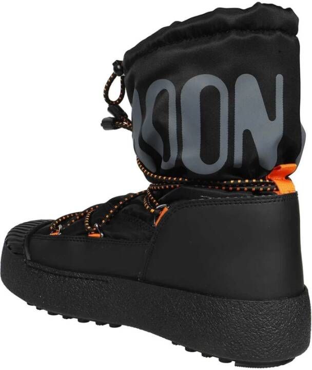 moon boot Veterschoenen met PVC-inzetstukken Black Heren