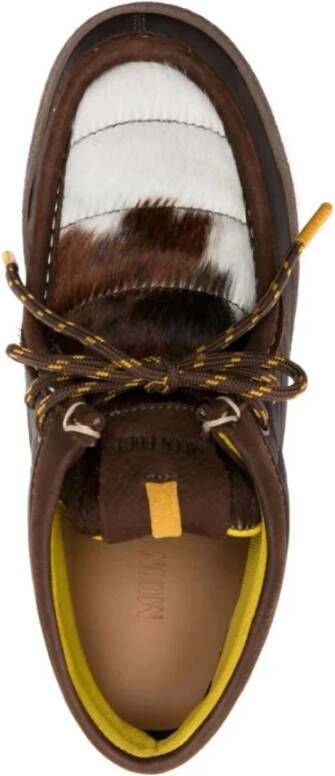 moon boot Wallaby Mid Laarzen Bruin Koe Print Brown Heren