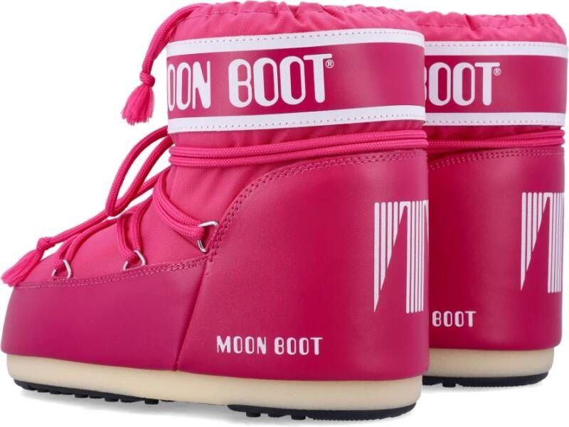 moon boot Waterafstotende Nylonlaarzen Gesloten Bougainvellea Red Dames