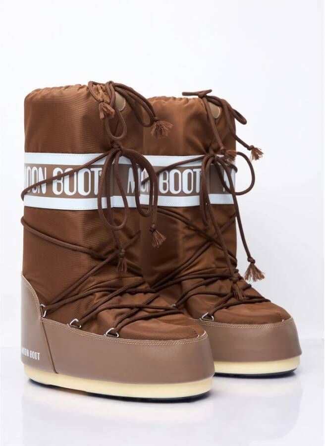 moon boot Waterafstotende Snowboots met Logo Motif Brown Heren