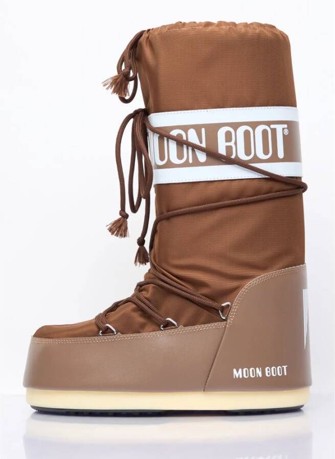 moon boot Waterafstotende Snowboots met Logo Motif Brown Heren