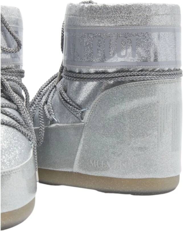 Moon boot Lage Glitter Astronaut-geïnspireerde Schoenen Gray Dames - Foto 4