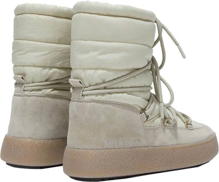 moon boot Winter Suède Nylon Enkellaarzen Beige Dames