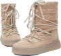 Moon boot Winter Suède Nylon Enkellaarzen Beige Dames - Thumbnail 4