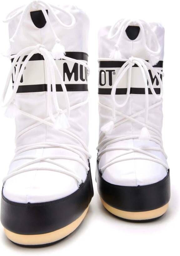 moon boot Witte Enkellaarsjes voor Dames White Dames