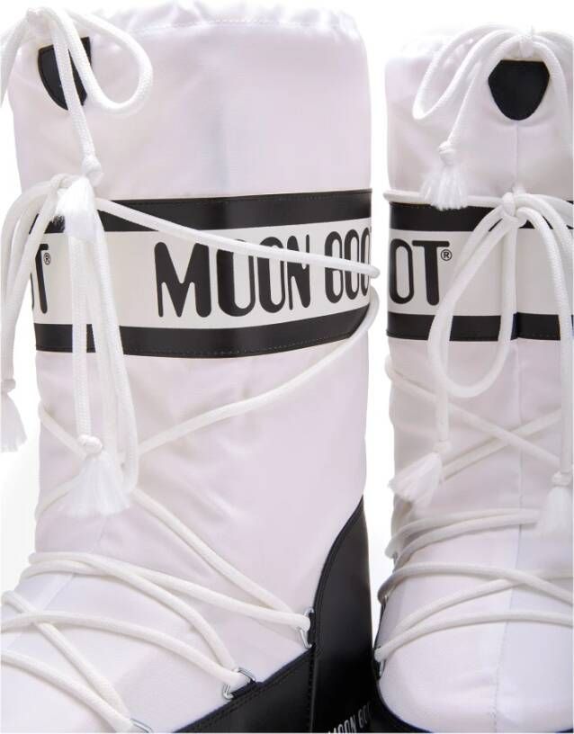 moon boot Witte Enkellaarsjes voor Dames White Dames