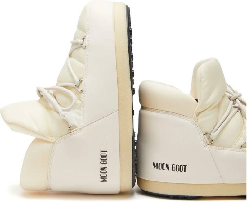 moon boot Witte enkellaarsjes voor dames White Dames