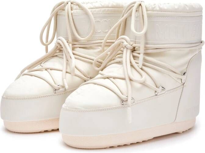 moon boot Witte Icon Low Rubberlaarzen White Dames