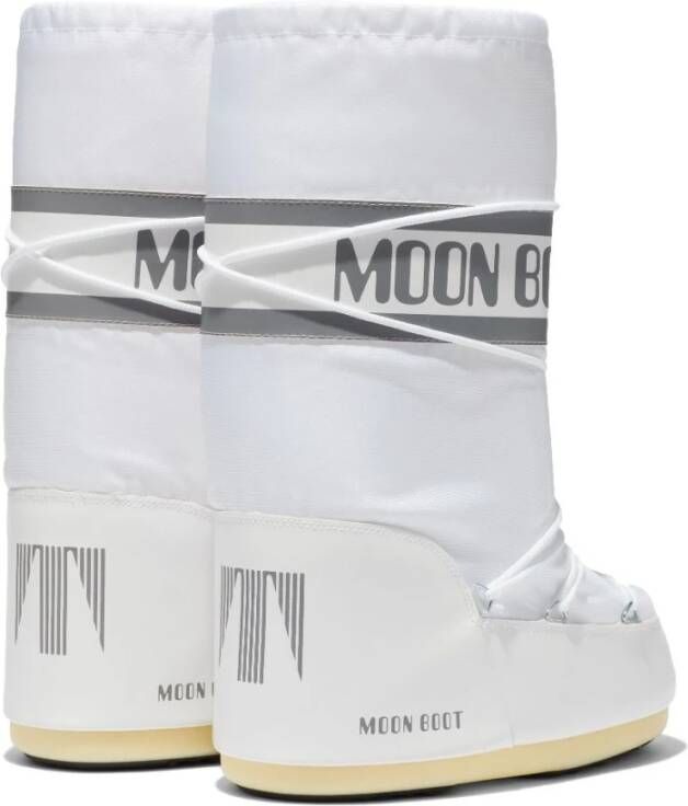 moon boot Witte Sneeuwlaarzen met Logo Print White Dames