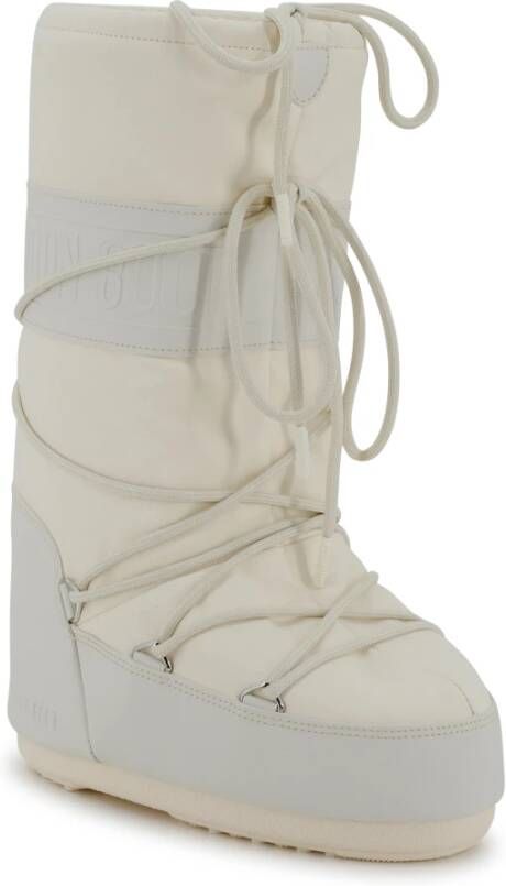 moon boot Witte Tie Dye Platte Schoenen White Dames