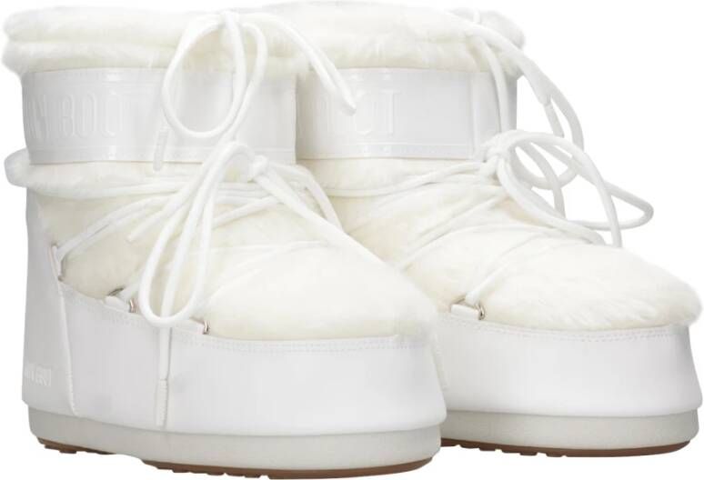 moon boot Witte Winterlaarzen Waterdicht Faux Fur White Dames