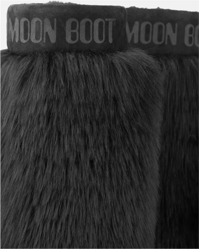 moon boot Yeti Zwart Nepbont Laarzen Black Dames