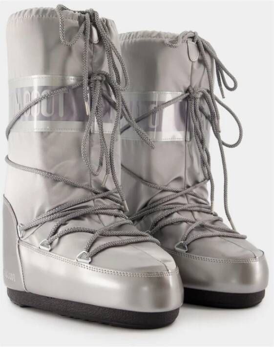 moon boot Zilver Synthetische Glance Laarzen Gray Dames