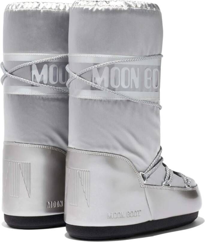 moon boot Zilveren Enkellaarzen voor Vrouwen Gray Dames