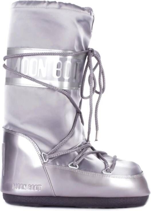 moon boot Zilveren Winterlaarzen Stijlvol Nylon Gray Dames