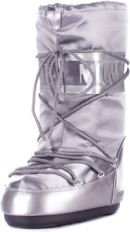 moon boot Zilveren Winterlaarzen Stijlvol Nylon Gray Dames