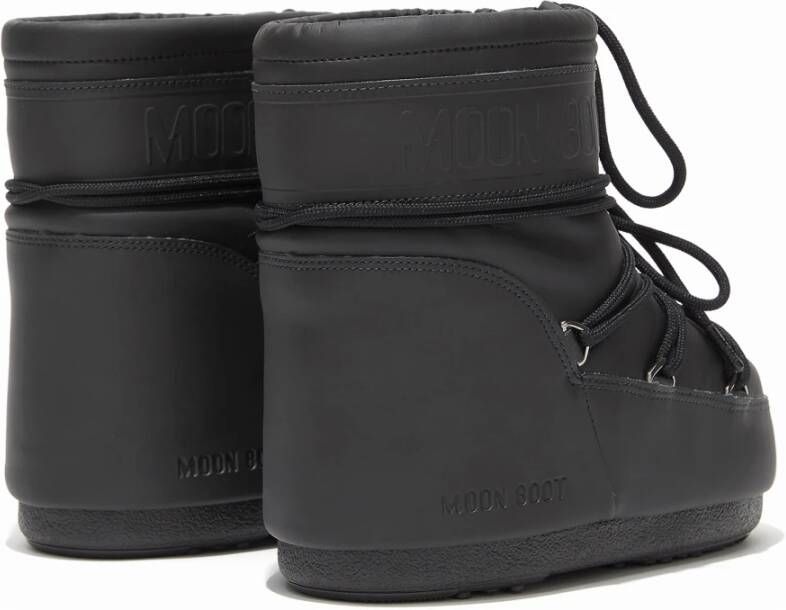 moon boot Zwarte enkellaarsjes voor de winter Black Heren