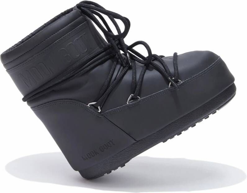 moon boot Zwarte enkellaarsjes voor de winter Black Heren