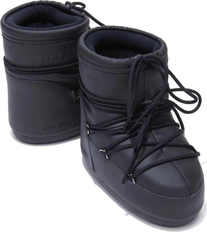 moon boot Zwarte enkellaarsjes voor de winter Black Heren