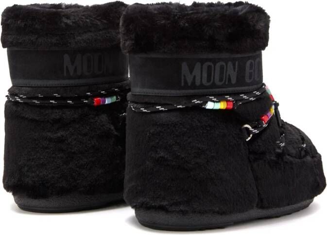 moon boot Zwarte enkellaarsjes voor vrouwen Black Dames