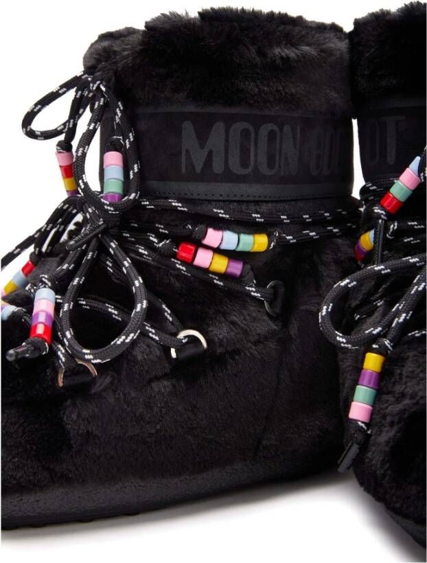 moon boot Zwarte enkellaarsjes voor vrouwen Black Dames