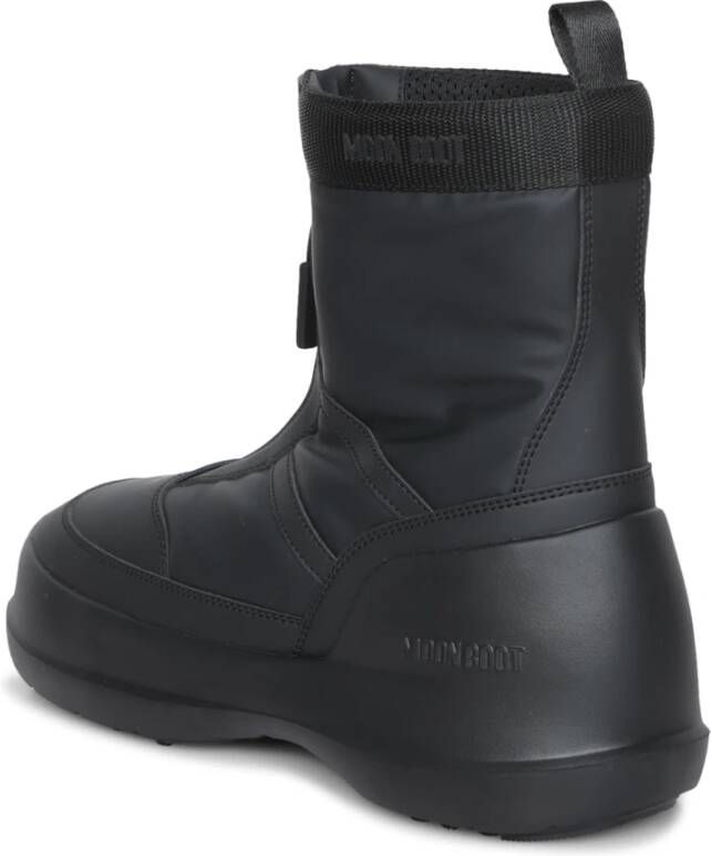 moon boot Zwarte Enkellaarsjes voor Winterstijl Black Heren