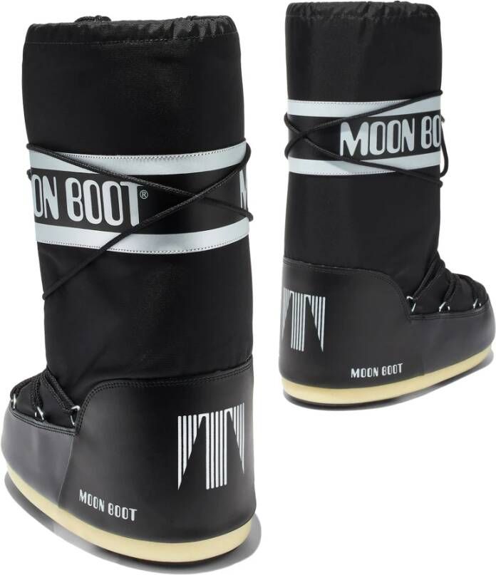 moon boot Zwarte enkellaarzen voor heren Black Heren