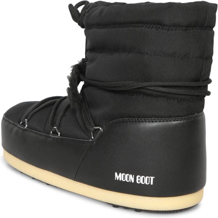 moon boot Zwarte Enkellaarzen voor Mannen Black Heren