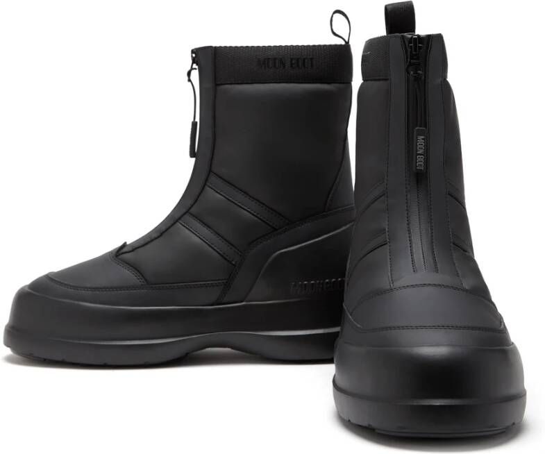 moon boot Zwarte Enkellaarzen voor Mannen Black Heren