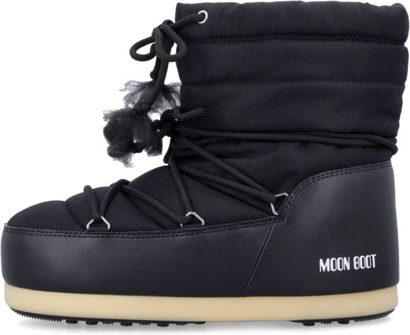 moon boot Zwarte Gesloten Nylonlaarzen EVX Light Black Dames