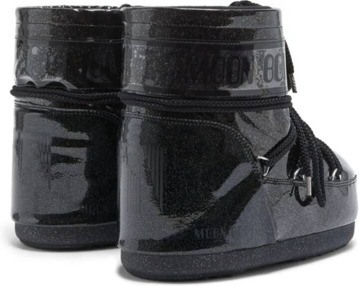 moon boot Zwarte Glitter Winterlaarzen Black Dames