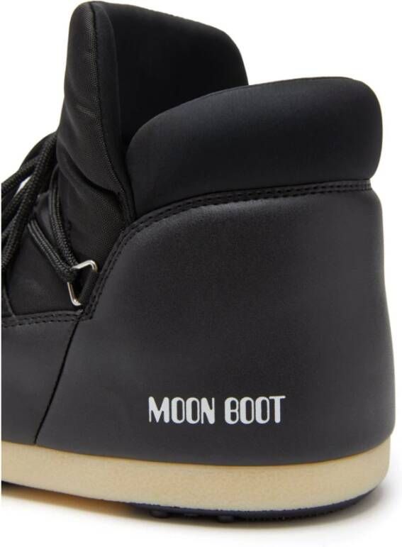 moon boot Zwarte Icon Logo Print Winterlaarzen Black Dames