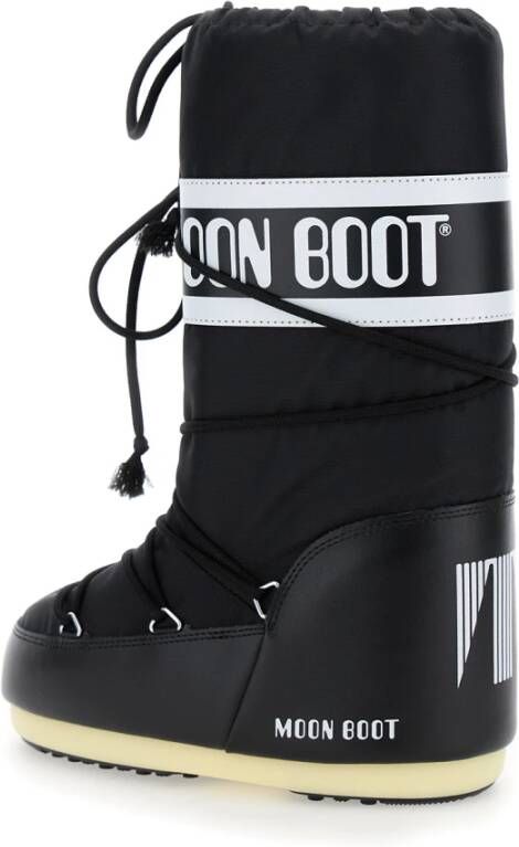 moon boot Zwarte Icon Nylon Winterlaarzen Black Dames