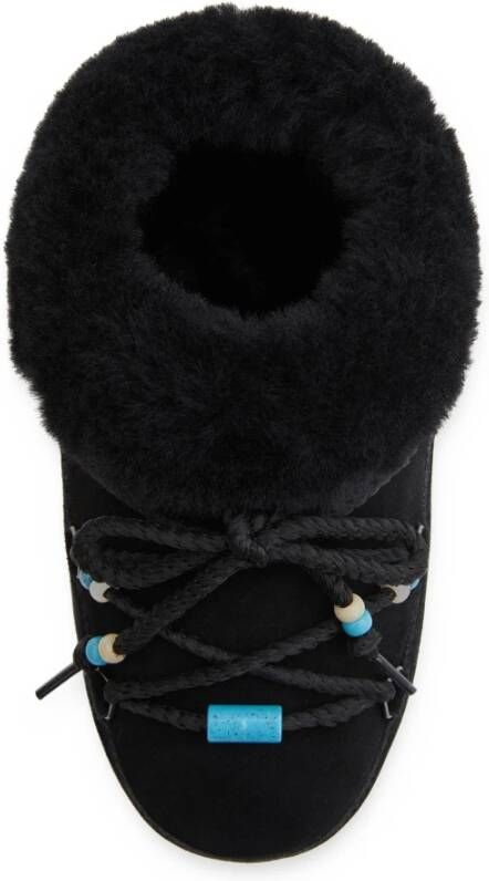 moon boot Zwarte Winterlaarzen met Kraaltjes Black Dames