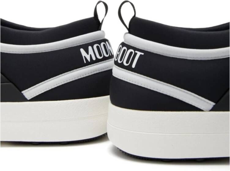 moon boot Zwarte Logo Print Slip-On Sneakers Black Dames