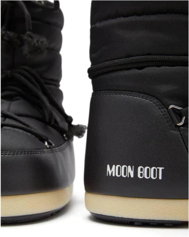 moon boot Zwarte Nylon Lichtgewicht Laarzen Black Heren