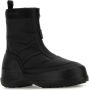 Moon boot Zwarte rubberen enkellaarzen Black Heren - Thumbnail 2