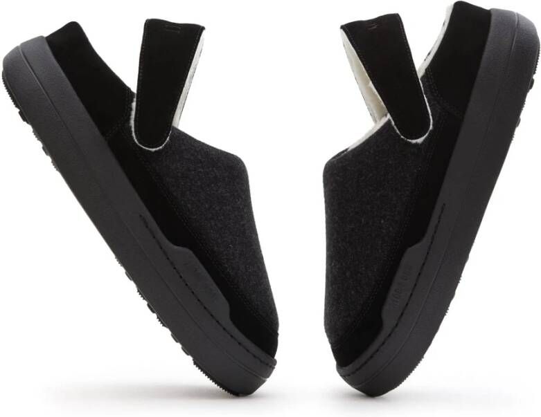 moon boot Zwarte Sandalen Klompen Genderneutraal Ontwerp Black Dames