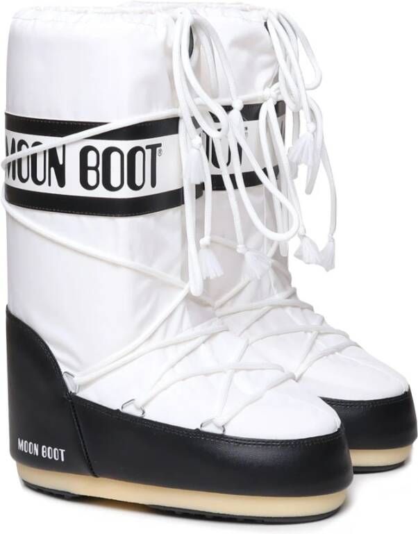 moon boot Zwarte Sneeuwlaarzen met Logoprint Black Dames